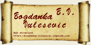 Bogdanka Vulešević vizit kartica
